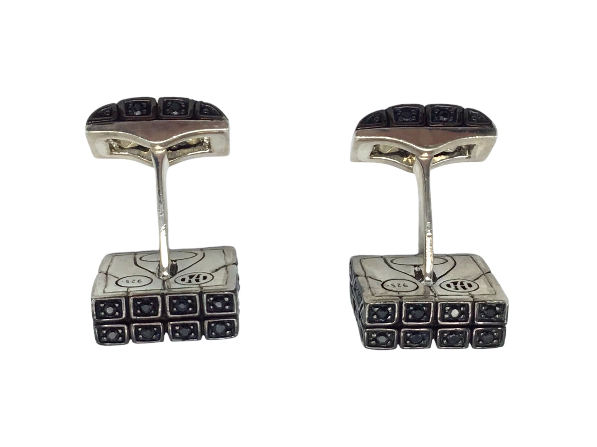 Cufflinks Designer John Hardy Sterling Silver Pair