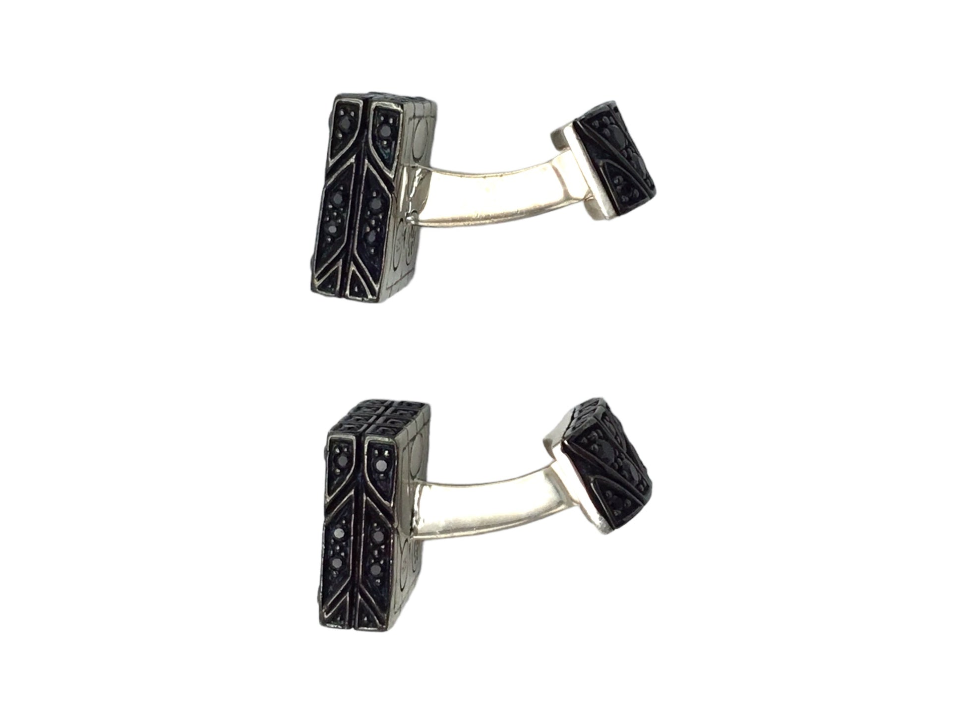 Cufflinks Designer John Hardy Sterling Silver Pair