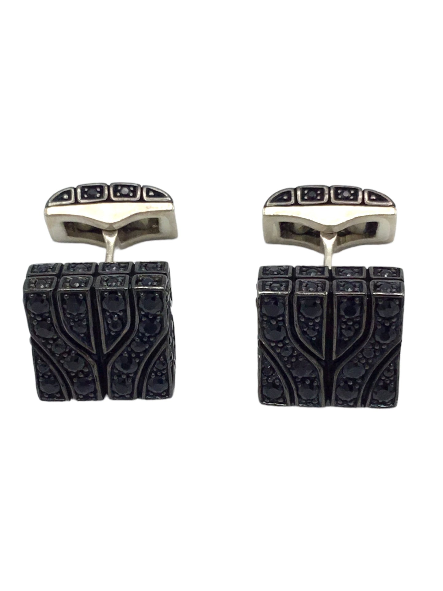 Cufflinks Designer John Hardy Sterling Silver Pair