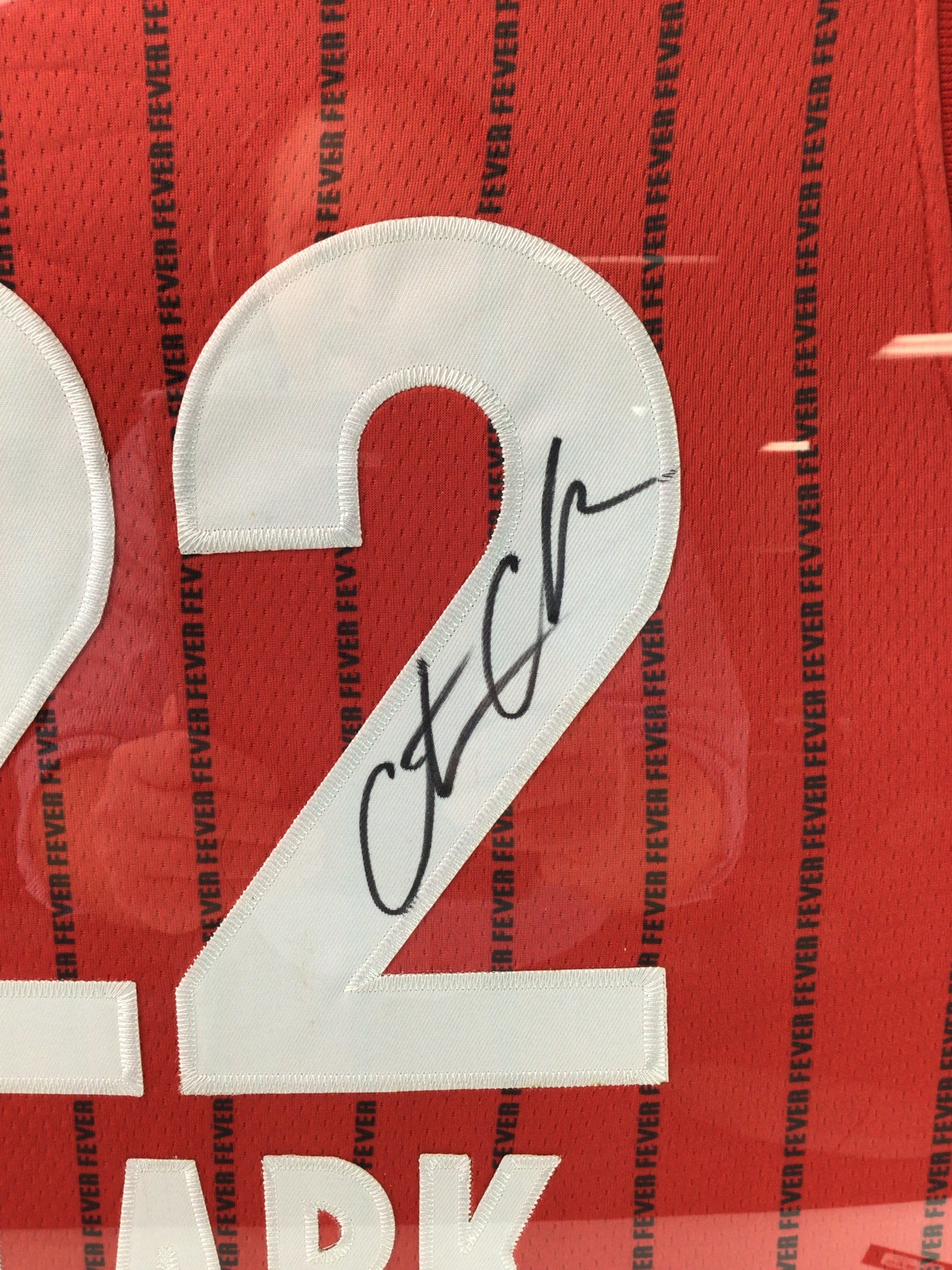 Custom Framed WNBA Fever Jersey Signed by Caitlan Clark w/ Rookie YR Card & JSA Cert