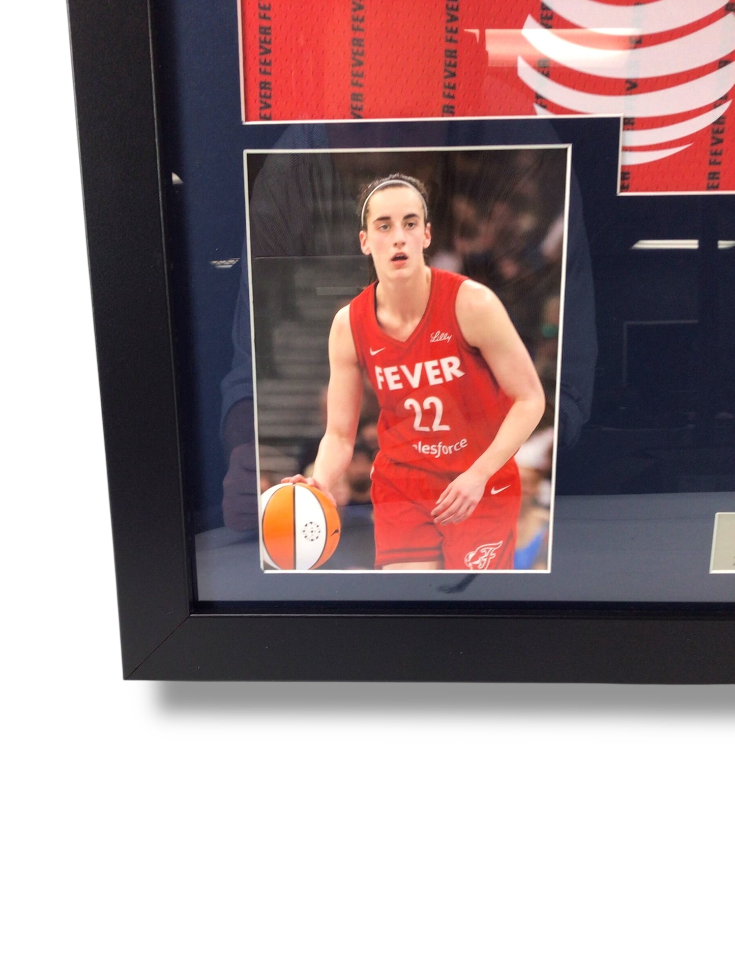 Custom Framed WNBA Fever Jersey Signed by Caitlan Clark w/ Rookie YR Card & JSA Cert