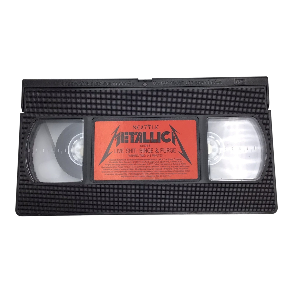 Metallica Seattle Live Shit: Binge & Purge VHS Tape