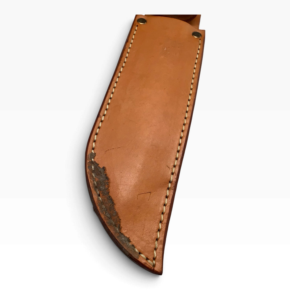 KA-BAR Olean N.Y. U.S. Military Vintage Fixed Blade Knife with Leather Sheath