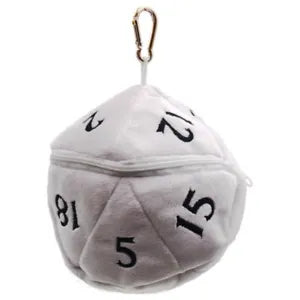 D20 Plush Bag - White