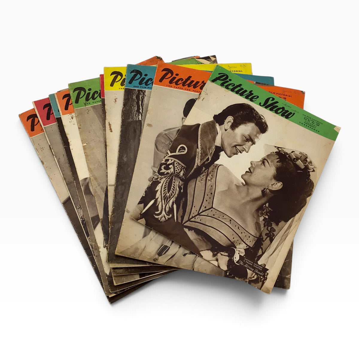Vintage 1949 Picture Show & Film Pictorial British Film Magazine Set - 10 Issues