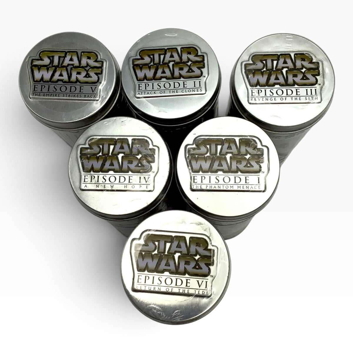 Burger King 2005 Star Wars Complete the Saga Watches Set of 6 – Sealed Tins – Vintage Collectible