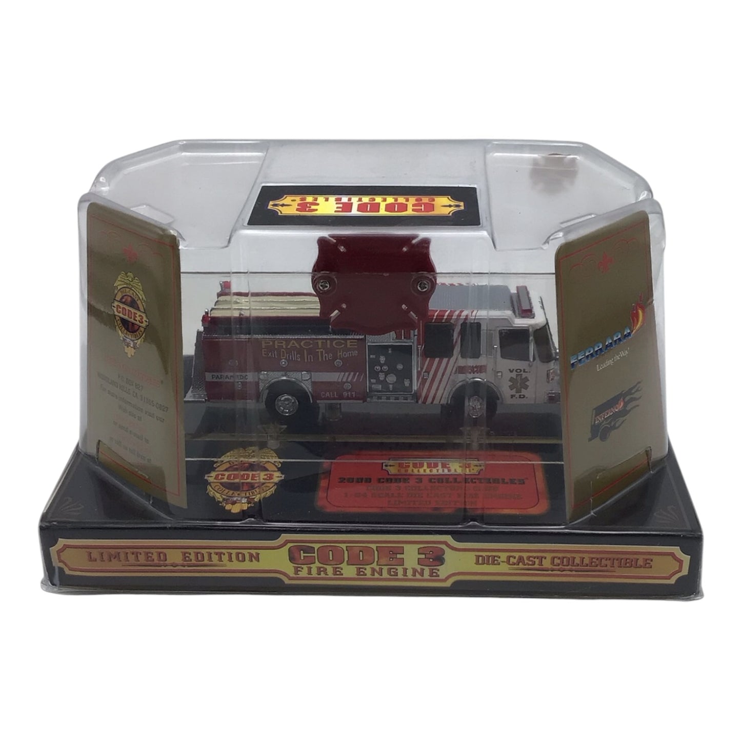 Code 3 Volunteer Firetruck 1/64 Scale Limited Edition Die Cast Collectible