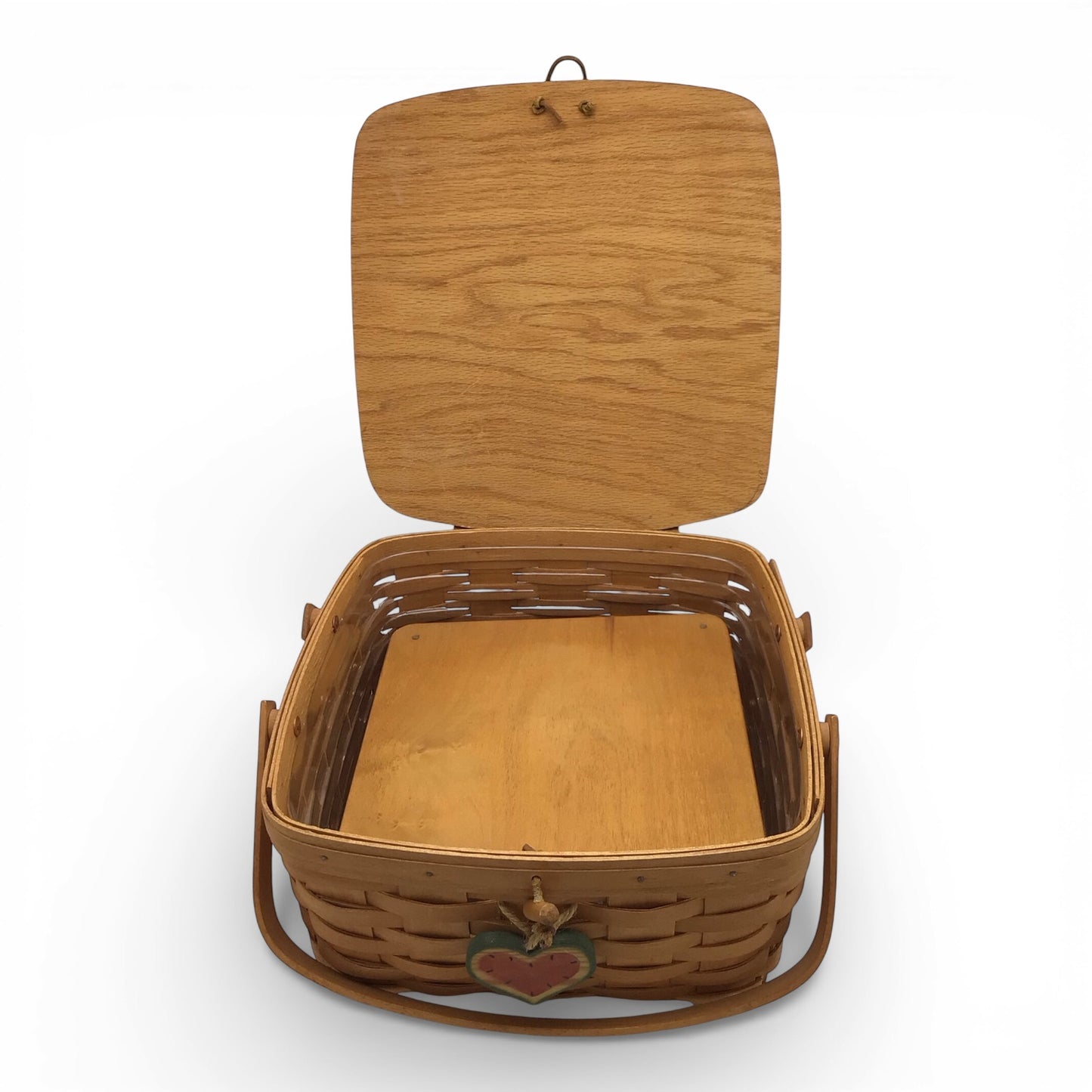 Longaberger Cake Basket with Insert, Protector, and Tie-On