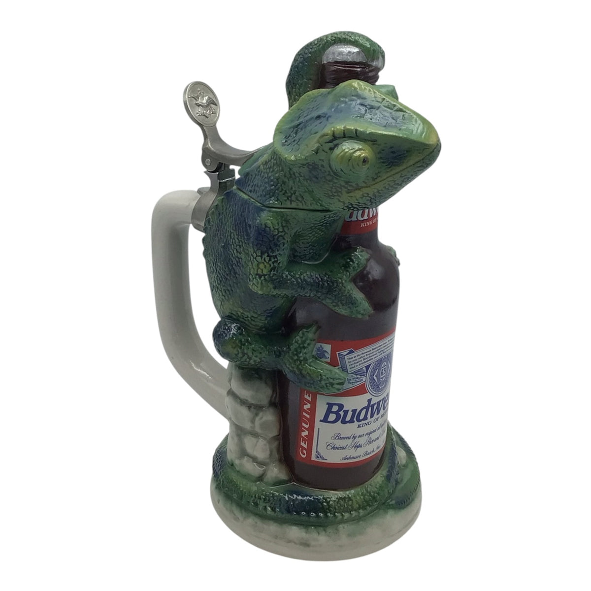 Budweiser Louie the Lizard Character Stein