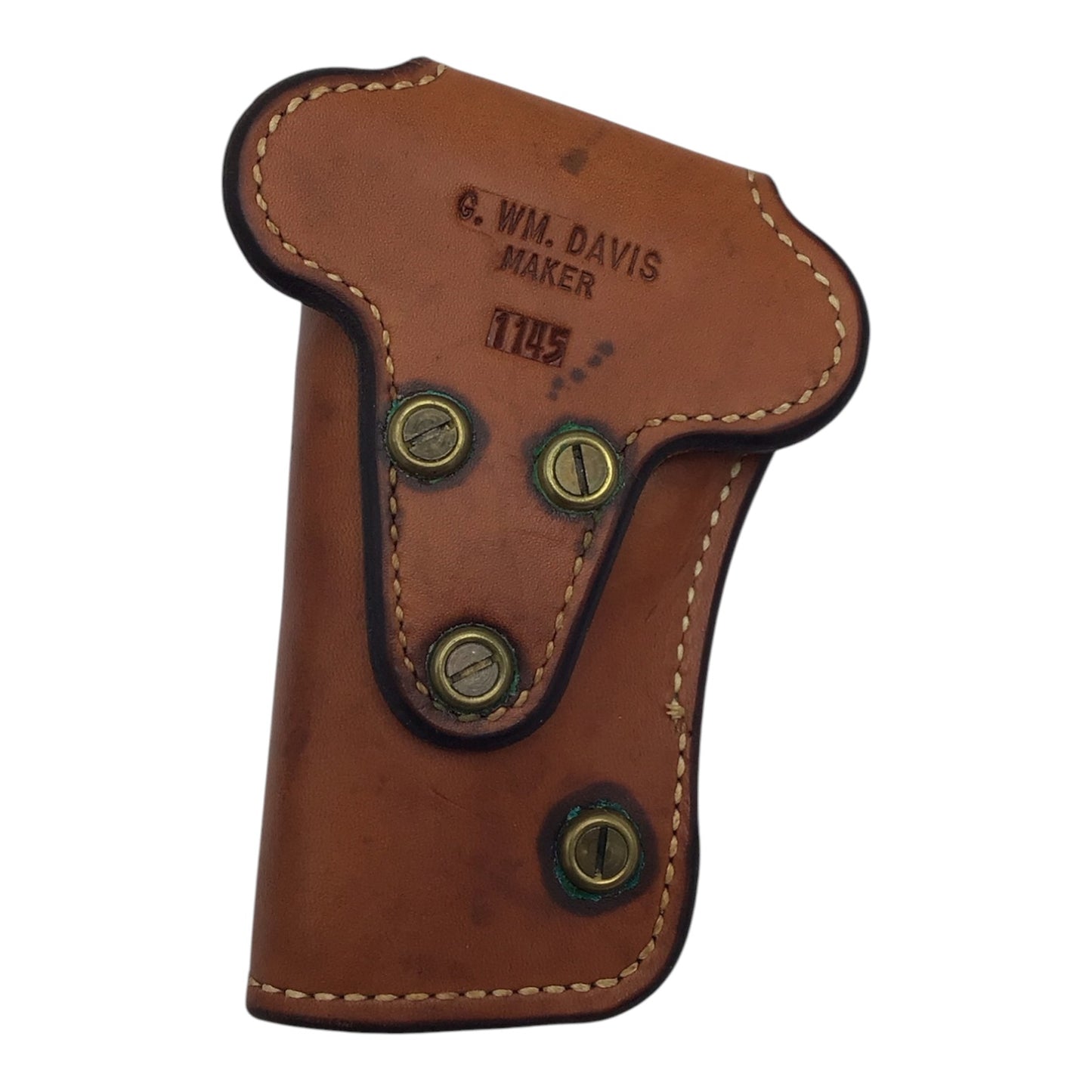 Leather Belt 1911 Holster G. WM. Davis Model 1145