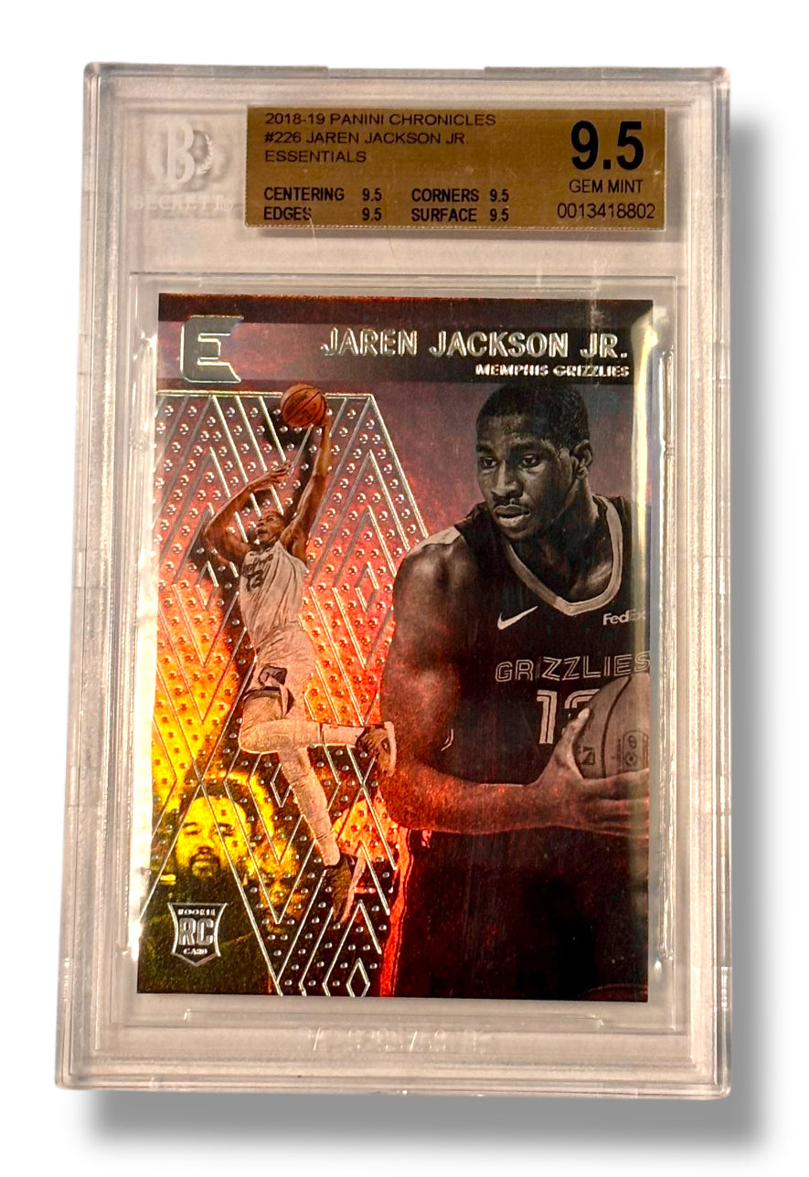 2018-19 Panini Chronicles #226 Essentials Jaren Jackson RC Rookie BGS 9.5 Gem Mint - 0013418802