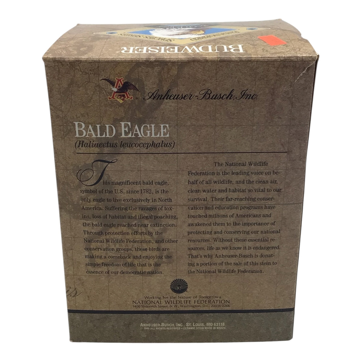 Budweiser Bald Eagle Stein - Endangered Species Series