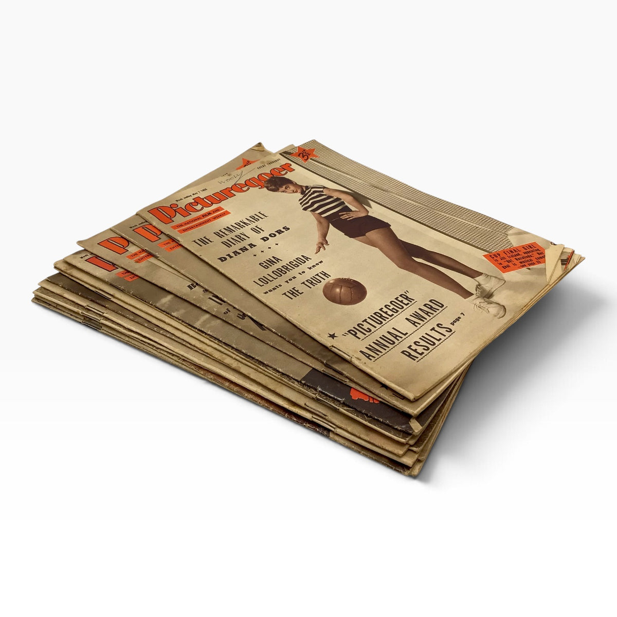 Vintage 1955 Picturegoer Film and Entertainment British Film Magazine Set - 14 Issues