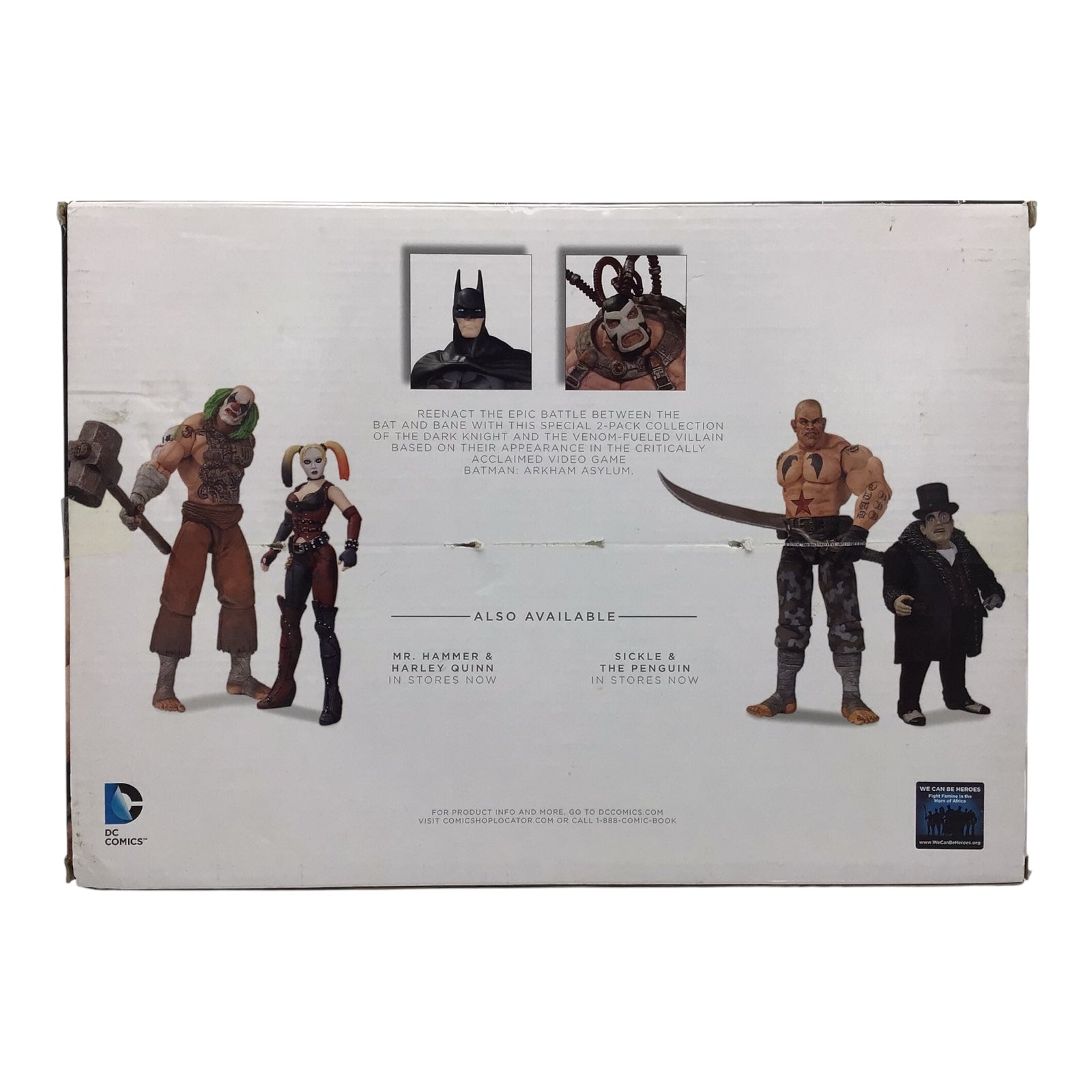 DC Collectibles Batman: Arkham Asylum Batman vs. Bane Action Figure 2-Pack – Sealed
