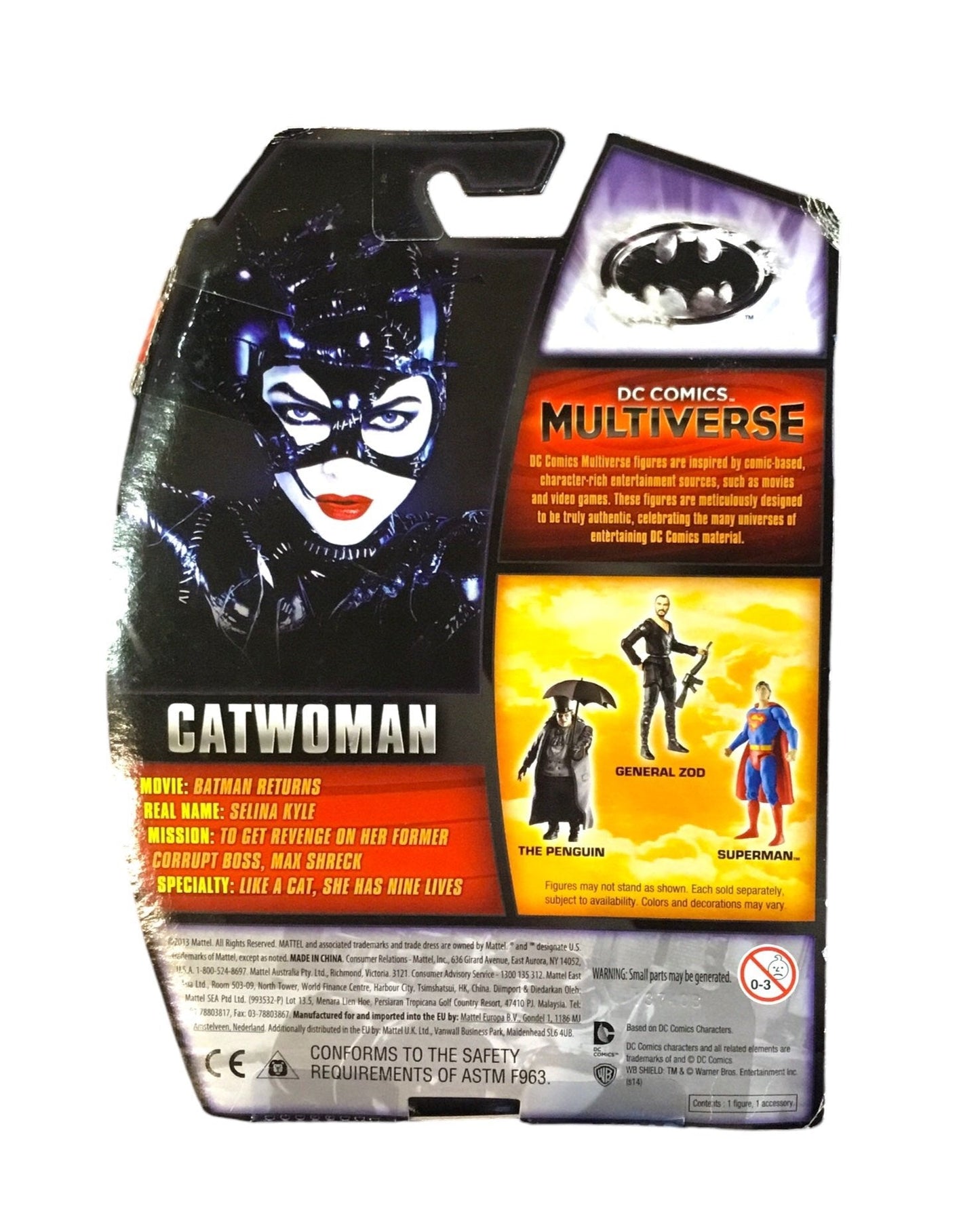 DC Comics Multiverse Batman Returns Catwoman 3.75" Action Figure 2013 Mattel New