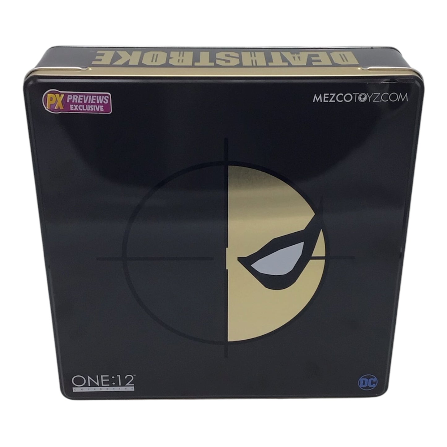 DC Deathstroke 1:12 Scale Figure Metal Case - Mezco Toyz 2017