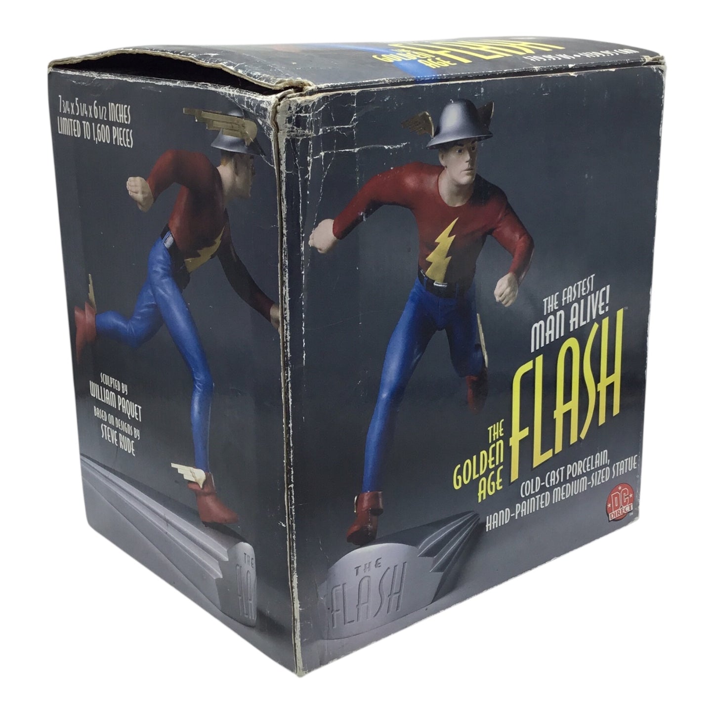 DC Direct The Golden Age Flash “The Fastest Man Alive” Statue With COA