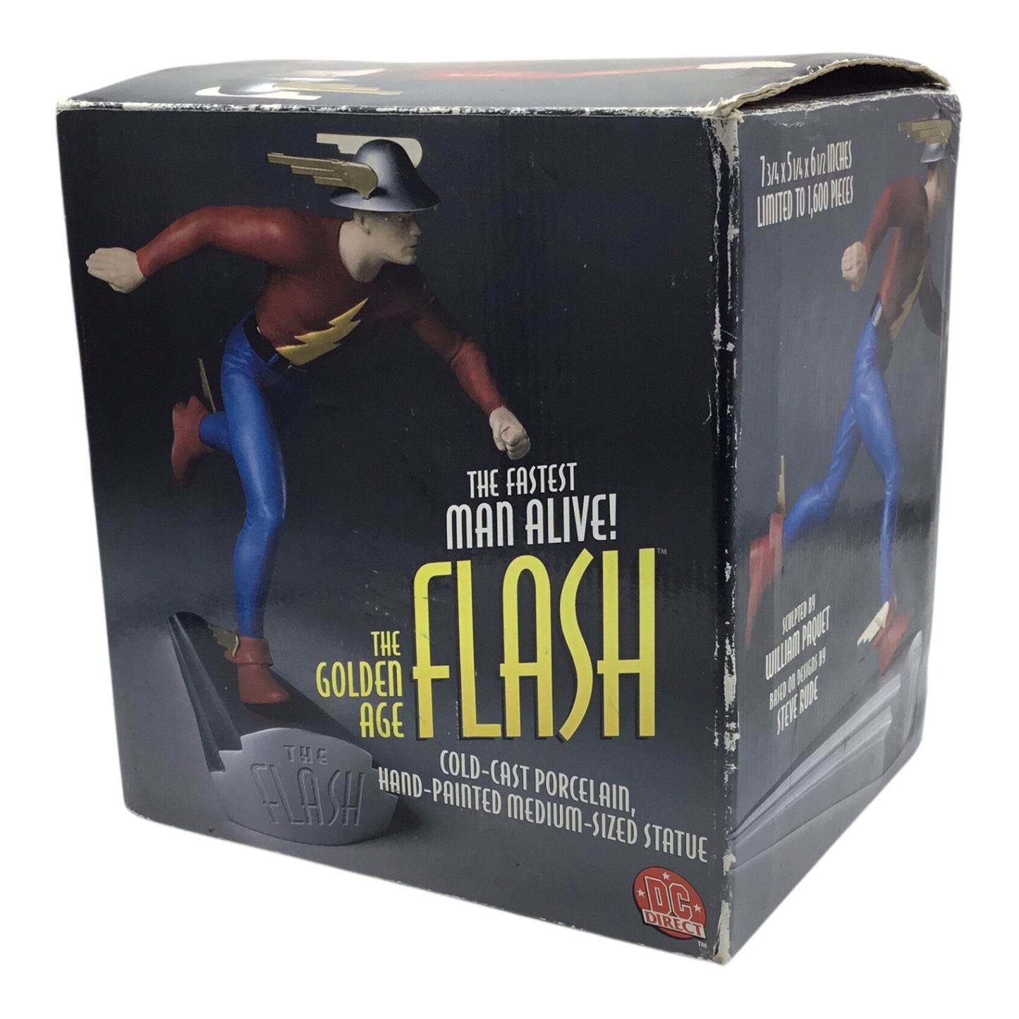 DC Direct The Golden Age Flash “The Fastest Man Alive” Statue With COA