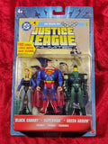 DC Superheroes Justice League Unlimited 3 Pack Superman Black Canary Green Arrow