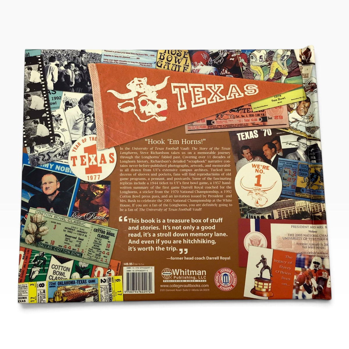 The University of Texas Football Vault: The Story of the Texas Longhorns – Hardcover - 2007