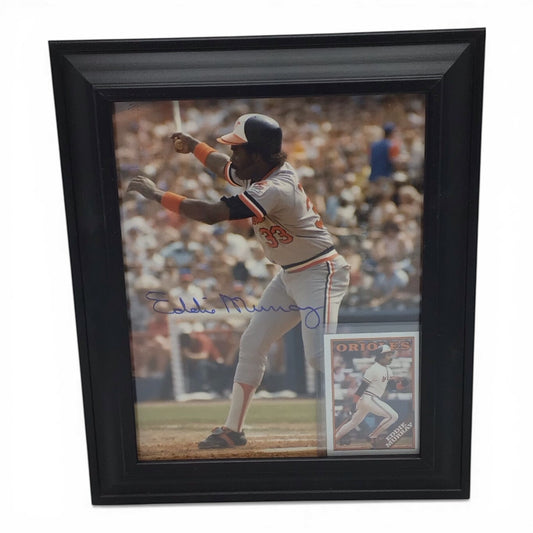 Framed Eddie Murray Signed 8x10 Photo