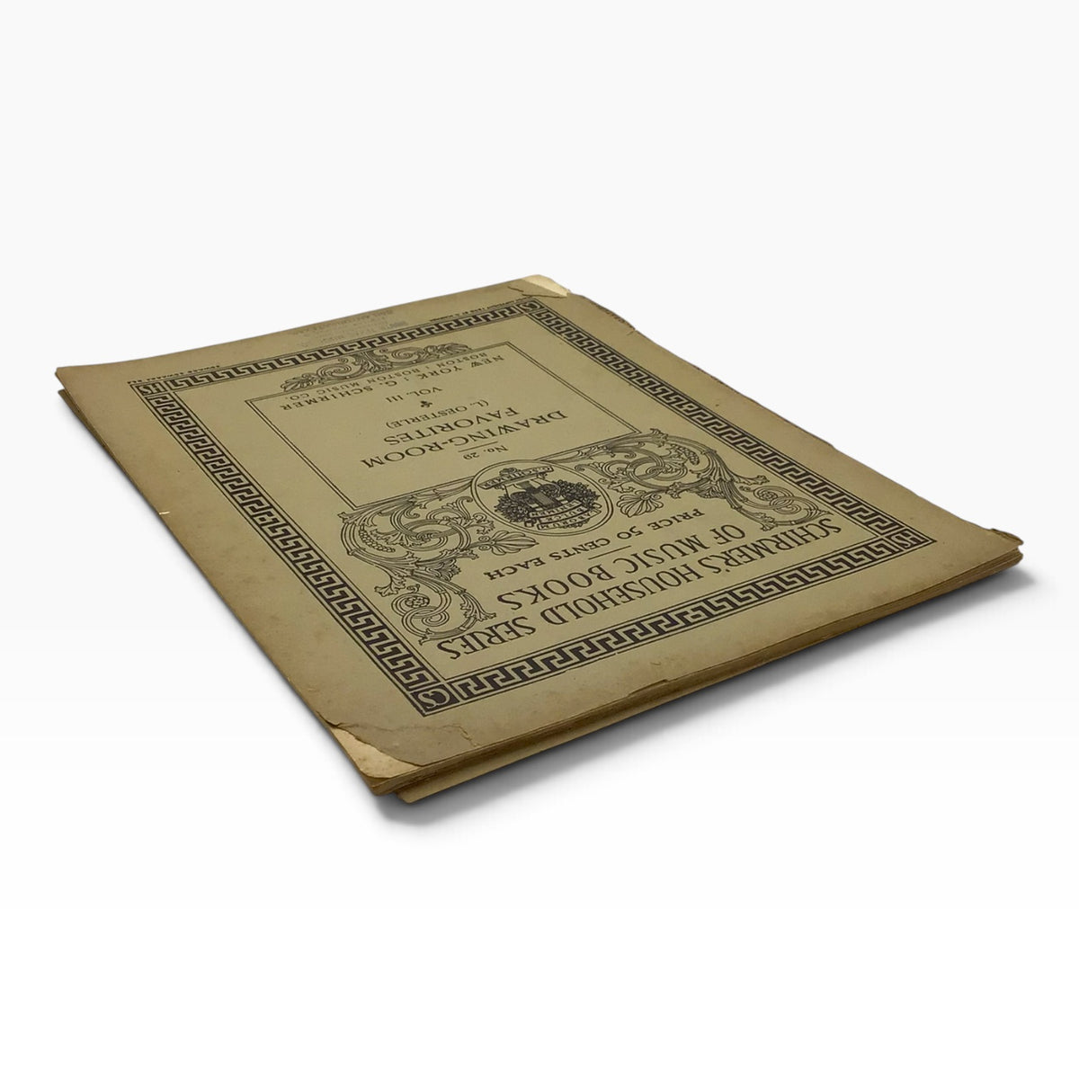 Schirmer's Household Series of Music Books No. 29 – Drawing-Room Favorites Vol. III – 1908