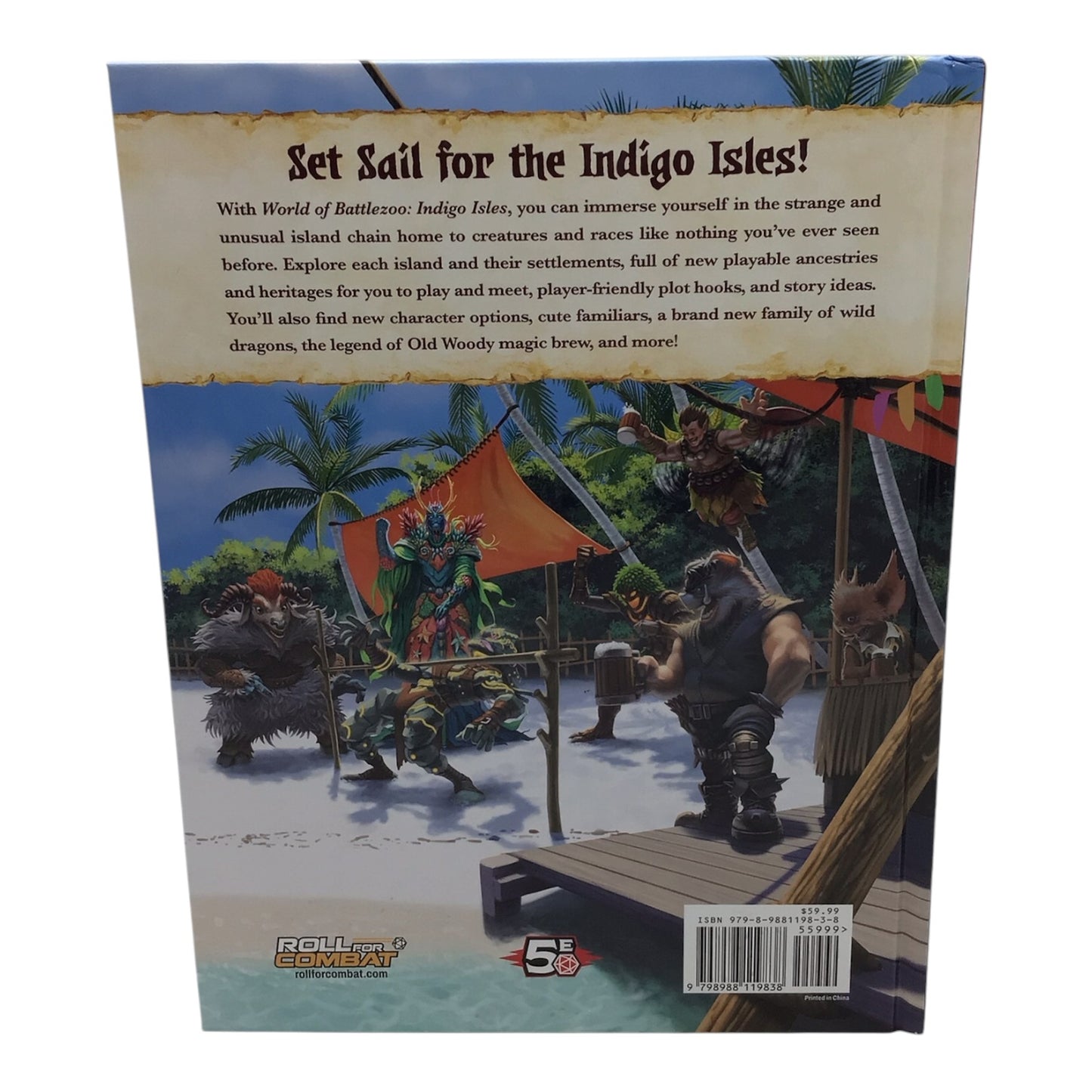 World of Battle Zoo: Indigo Isles RPG Hardcover Book