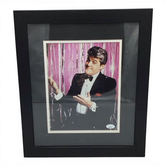 Framed Jay Leno Signed 8x10 Photo - Authentic