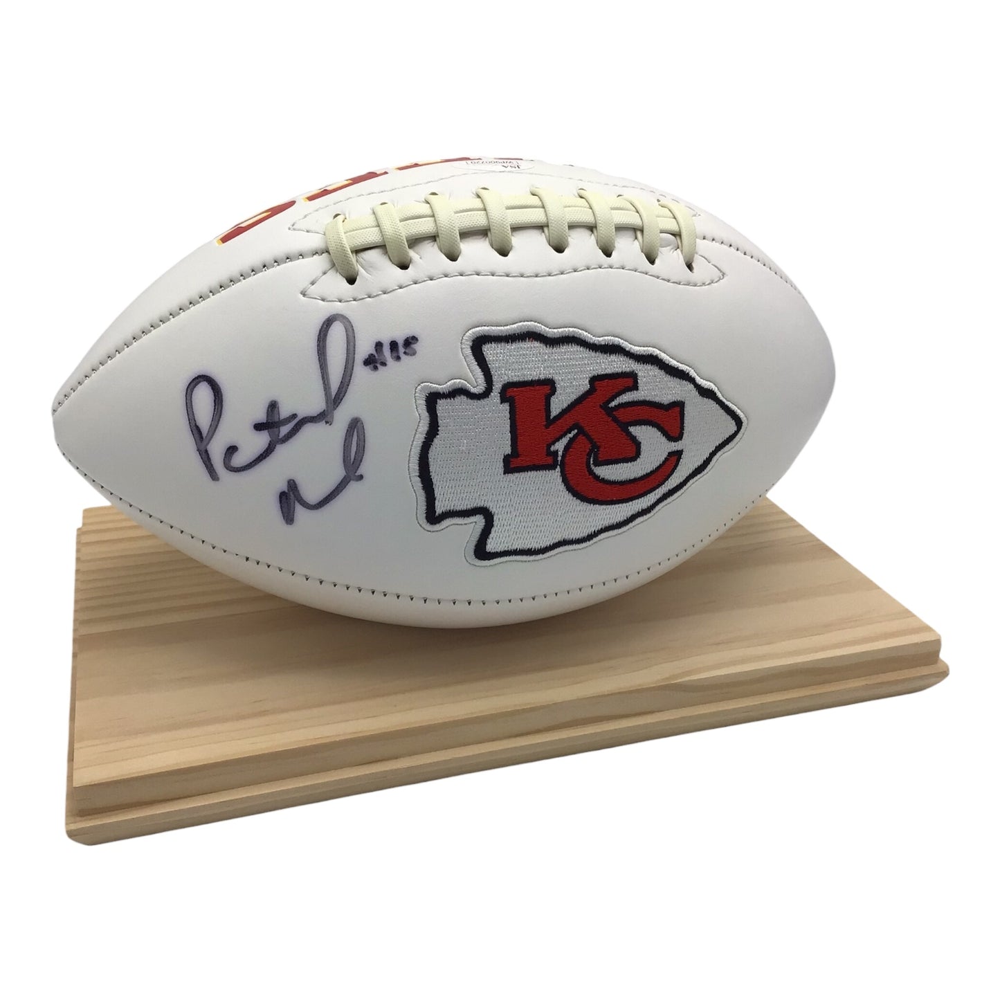 Patrick Mahomes Autographed Kansas City Chiefs Football with Display Case – JSA Certified