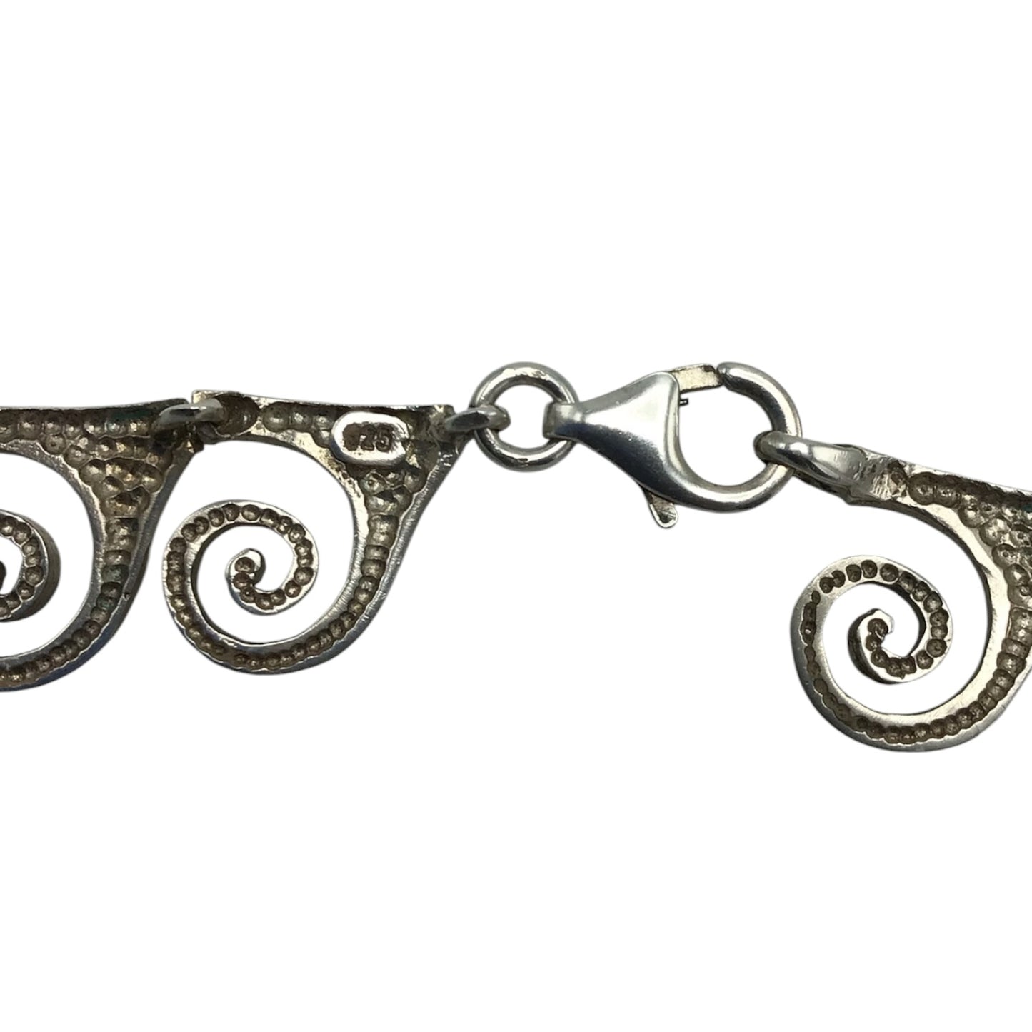 Silver Spiral Necklace - Sterling Silver 925