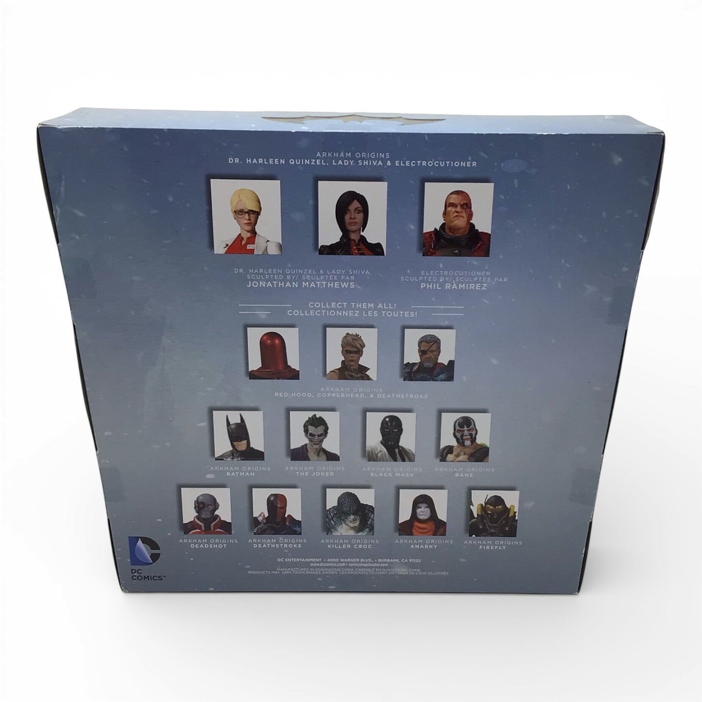 Batman Arkham Origins Dr. Harleen Quinzel, Electrocutioner, & Lady Shiva Figures
