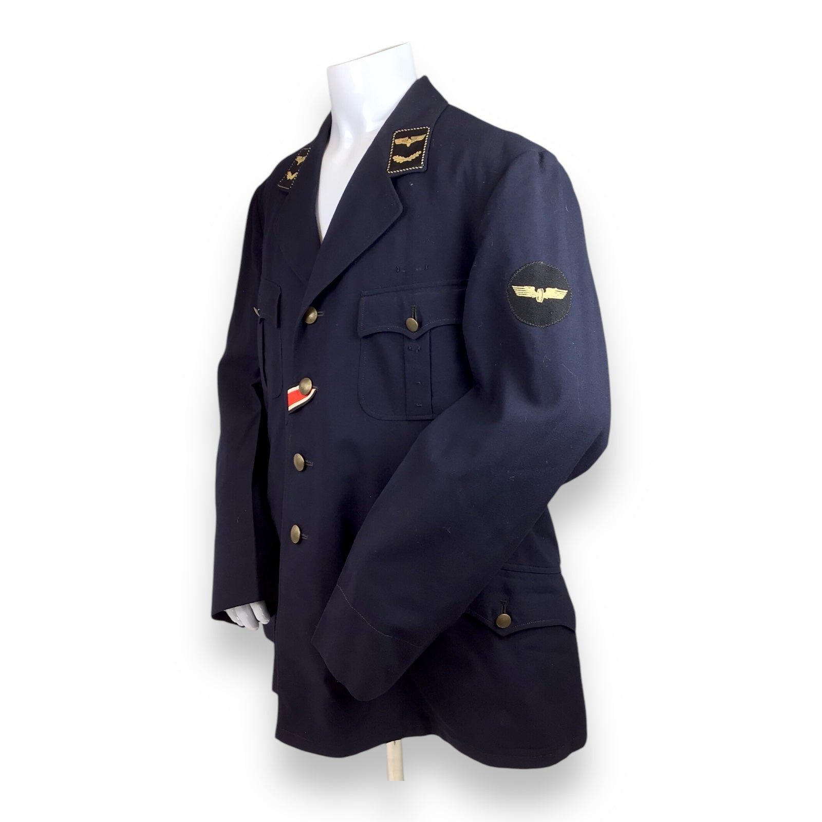 DDR Federal Railroad Officer Jacket w/ Iron Cross – WWII Veteran’s Uniform