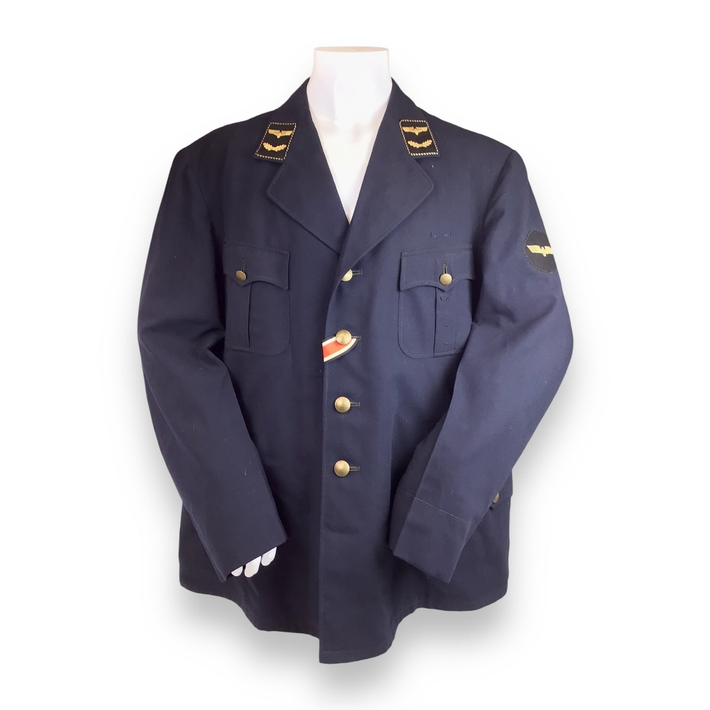 DDR Federal Railroad Officer Jacket w/ Iron Cross – WWII Veteran’s Uniform