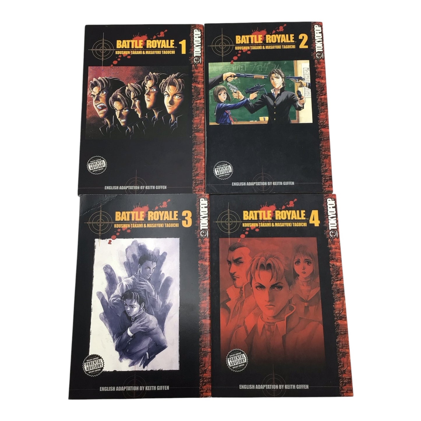 Battle Royale Complete Manga Series - Books 1-15