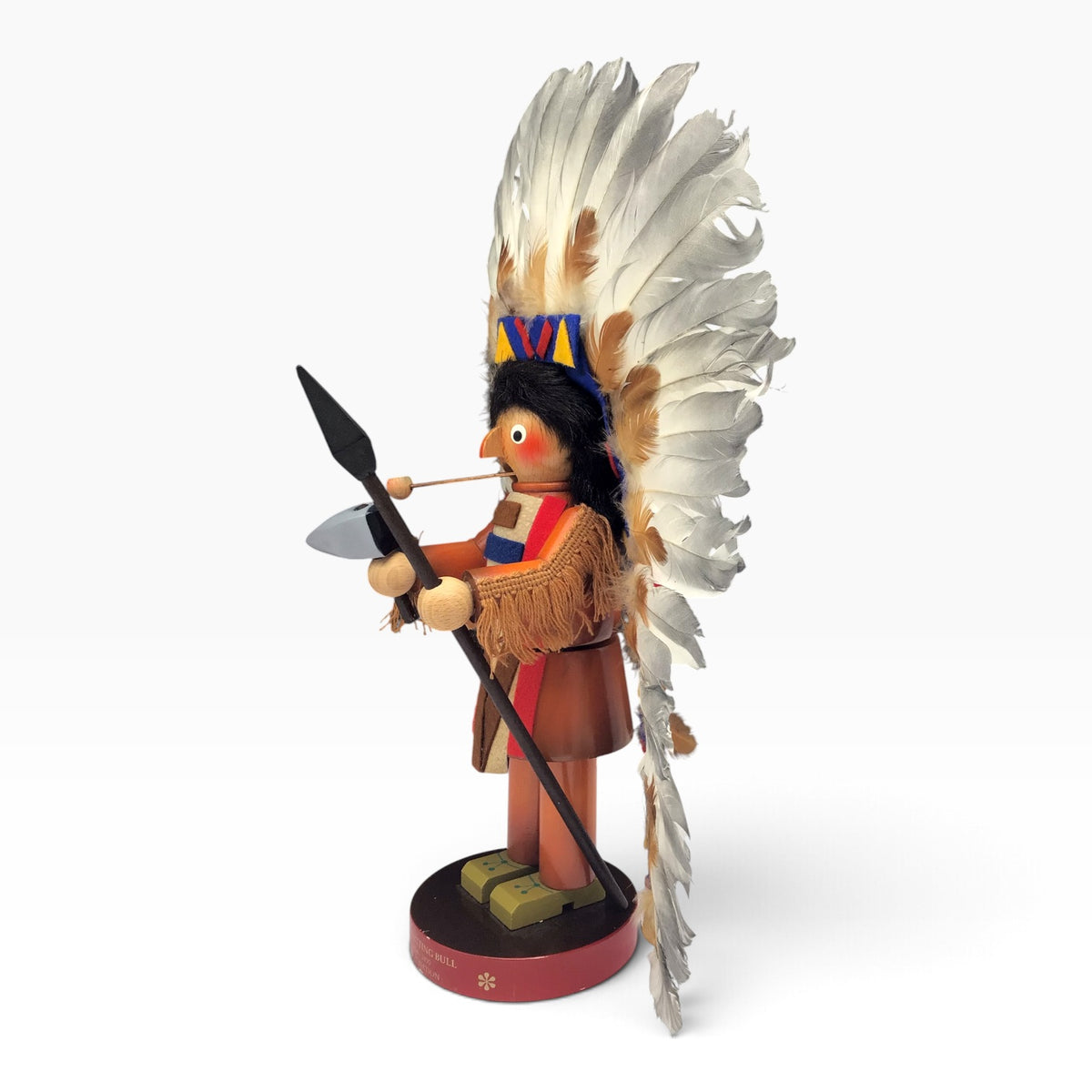 Steinbach German Chief Sitting Bull Smoking Man Figure – Sioux Nation Limited Edition