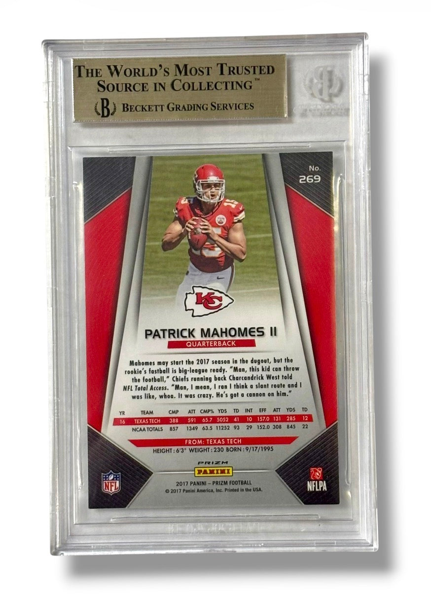 2017 Prizm Disco #269 Patrick Mahomes RC BGS 9.5 (4 x 9.5 Sub Grades) - 0012062852