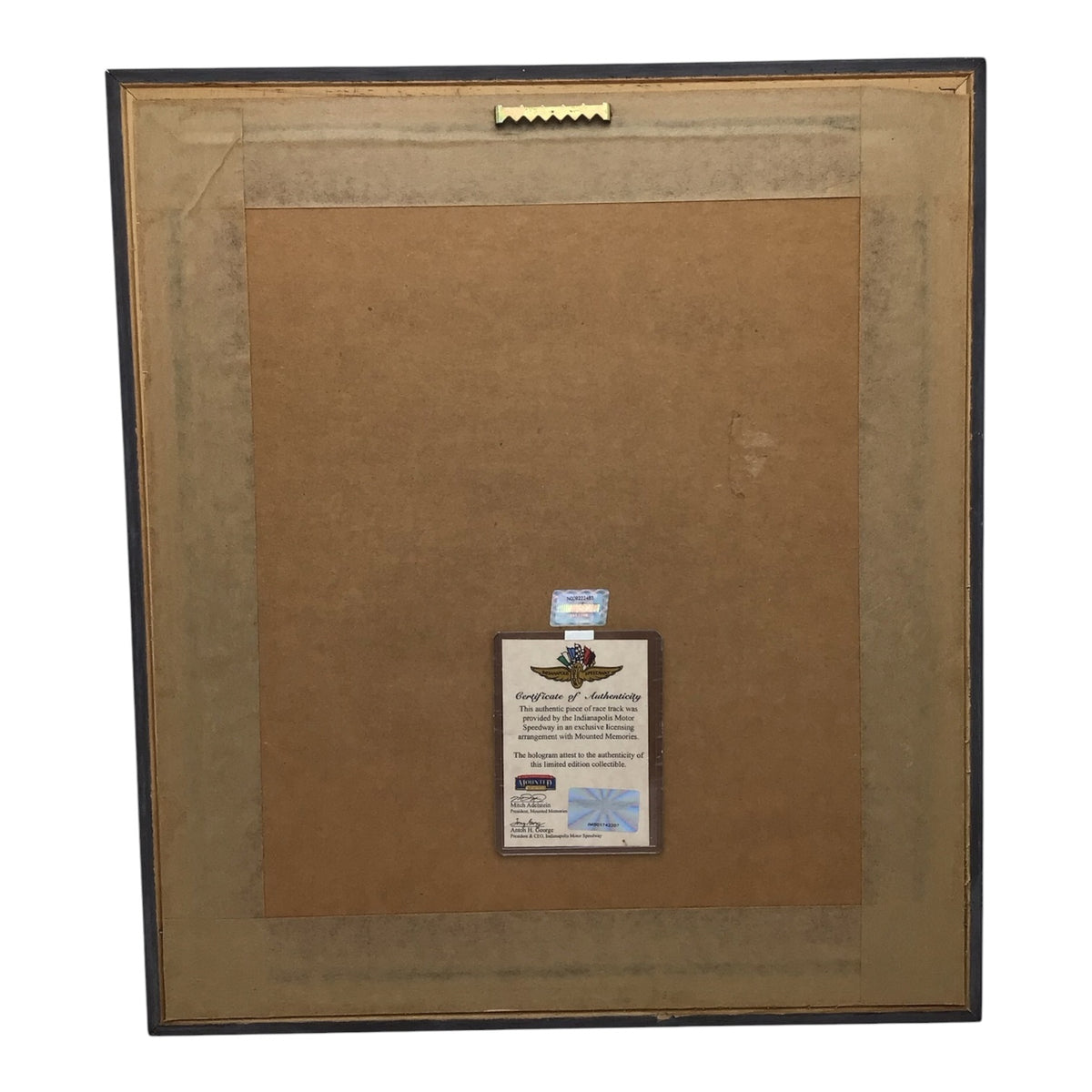 Dale Earnhardt Brickyard 400 Indianapolis Motor Speedway Brick & Track Framed Display - Limited Edition 1333/5003