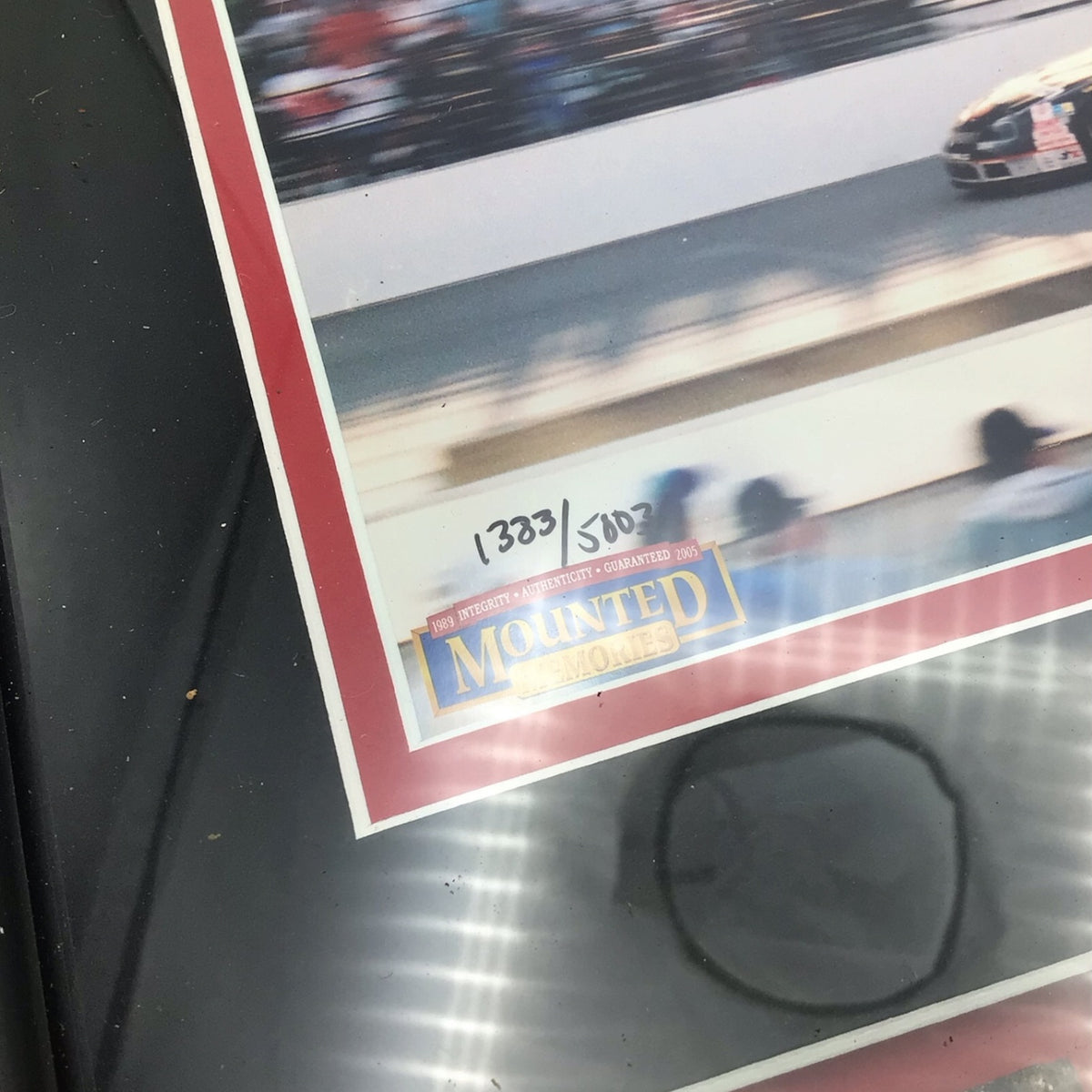 Dale Earnhardt Brickyard 400 Indianapolis Motor Speedway Brick & Track Framed Display - Limited Edition 1333/5003