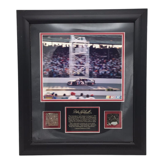 Dale Earnhardt Brickyard 400 Indianapolis Motor Speedway Brick & Track Framed Display - Limited Edition 1333/5003