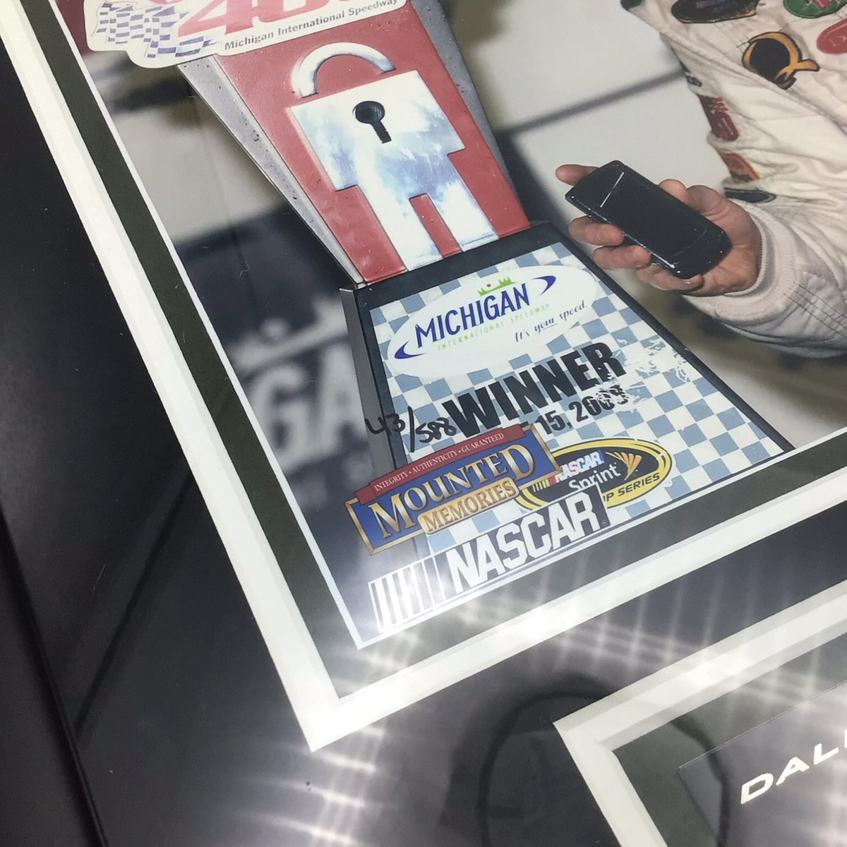 Dale Earnhardt Jr. Life Lock 400 Michigan International Speedway Winning Tire Piece - Limited Edition 43/588