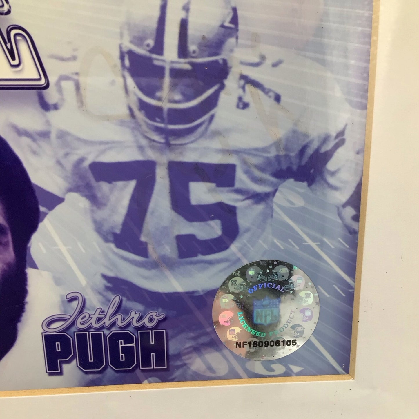 Dallas Cowboy Doomsday Defense Framed Photo - Signed by Mark Elliott