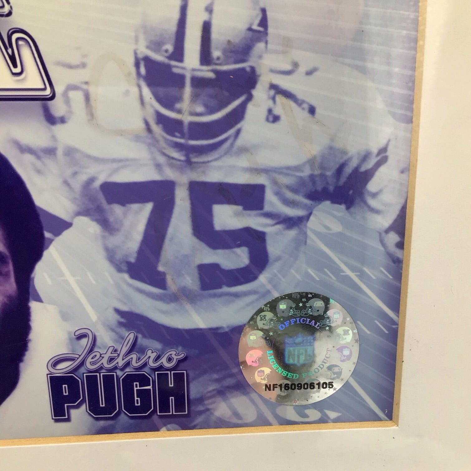 Dallas Cowboy Doomsday Defense Framed Photo - Signed by Mark Elliott
