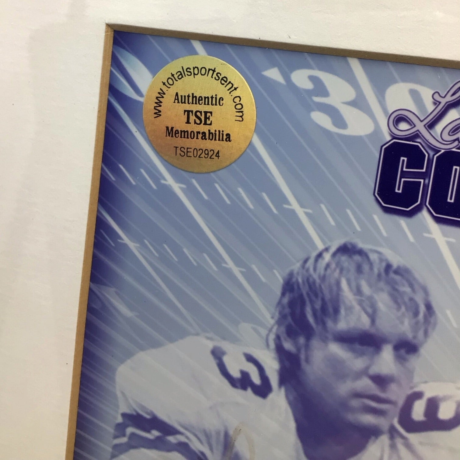 Dallas Cowboy Doomsday Defense Framed Photo - Signed by Mark Elliott