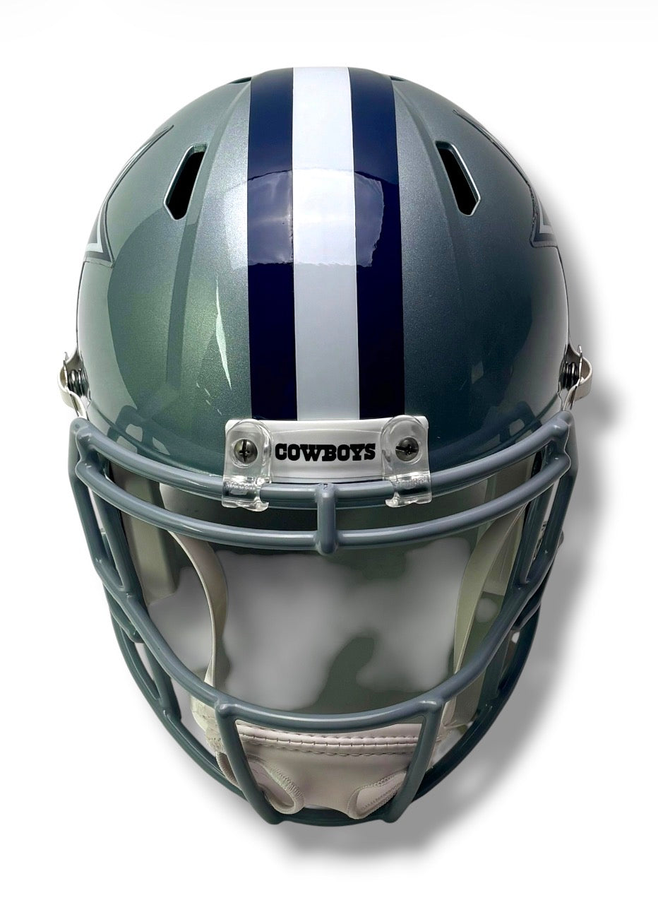Dallas Cowboys Silver Speed Replica Football Helmet