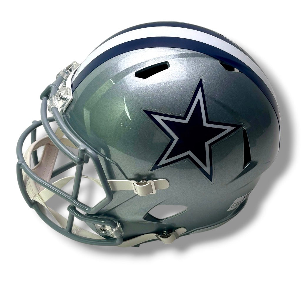 Dallas Cowboys Silver Speed Replica Football Helmet