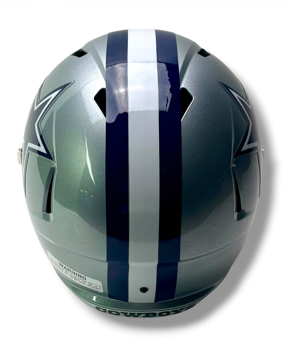 Dallas Cowboys Silver Speed Replica Football Helmet