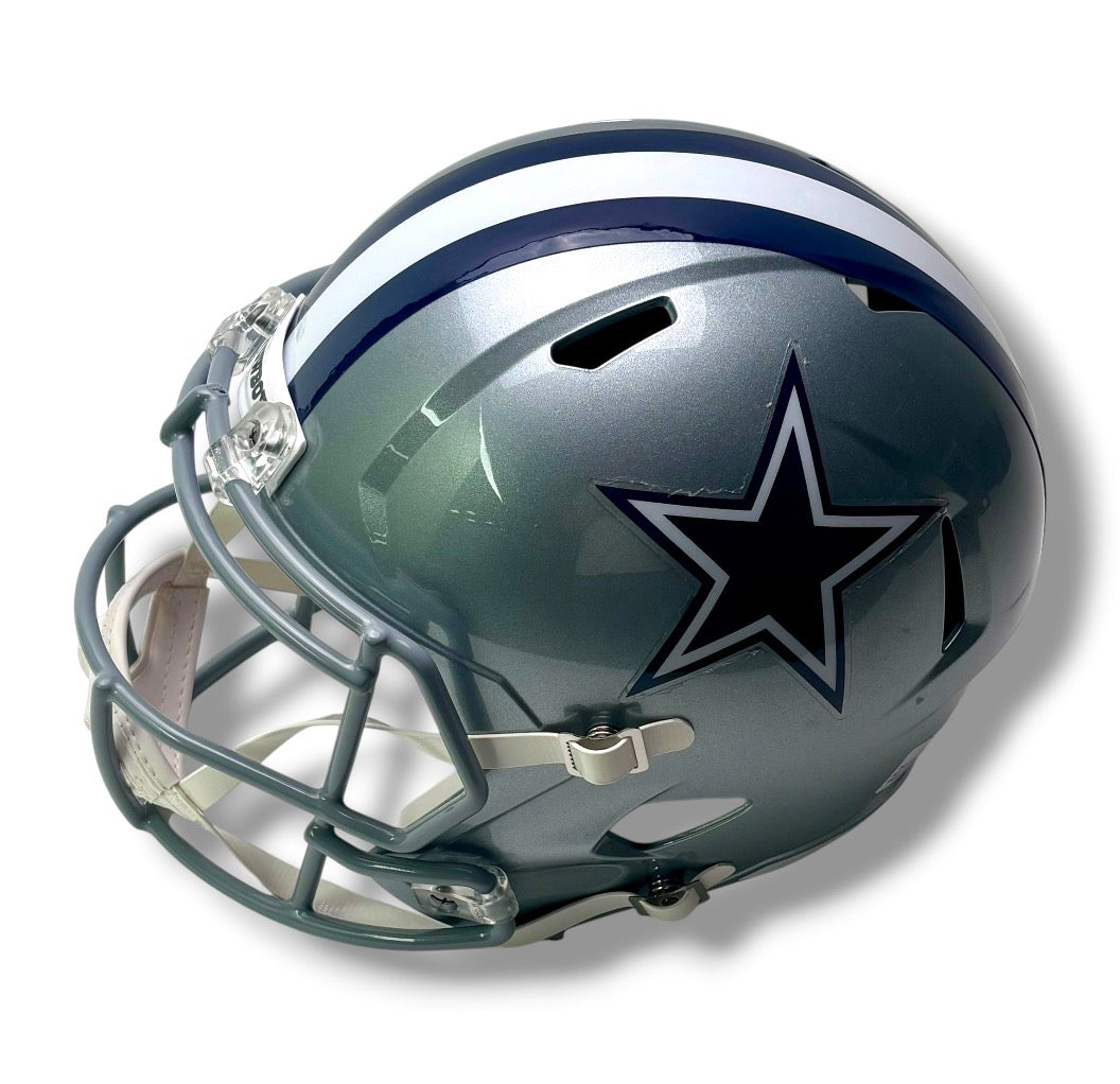 Dallas Cowboys Silver Speed Replica Football Helmet