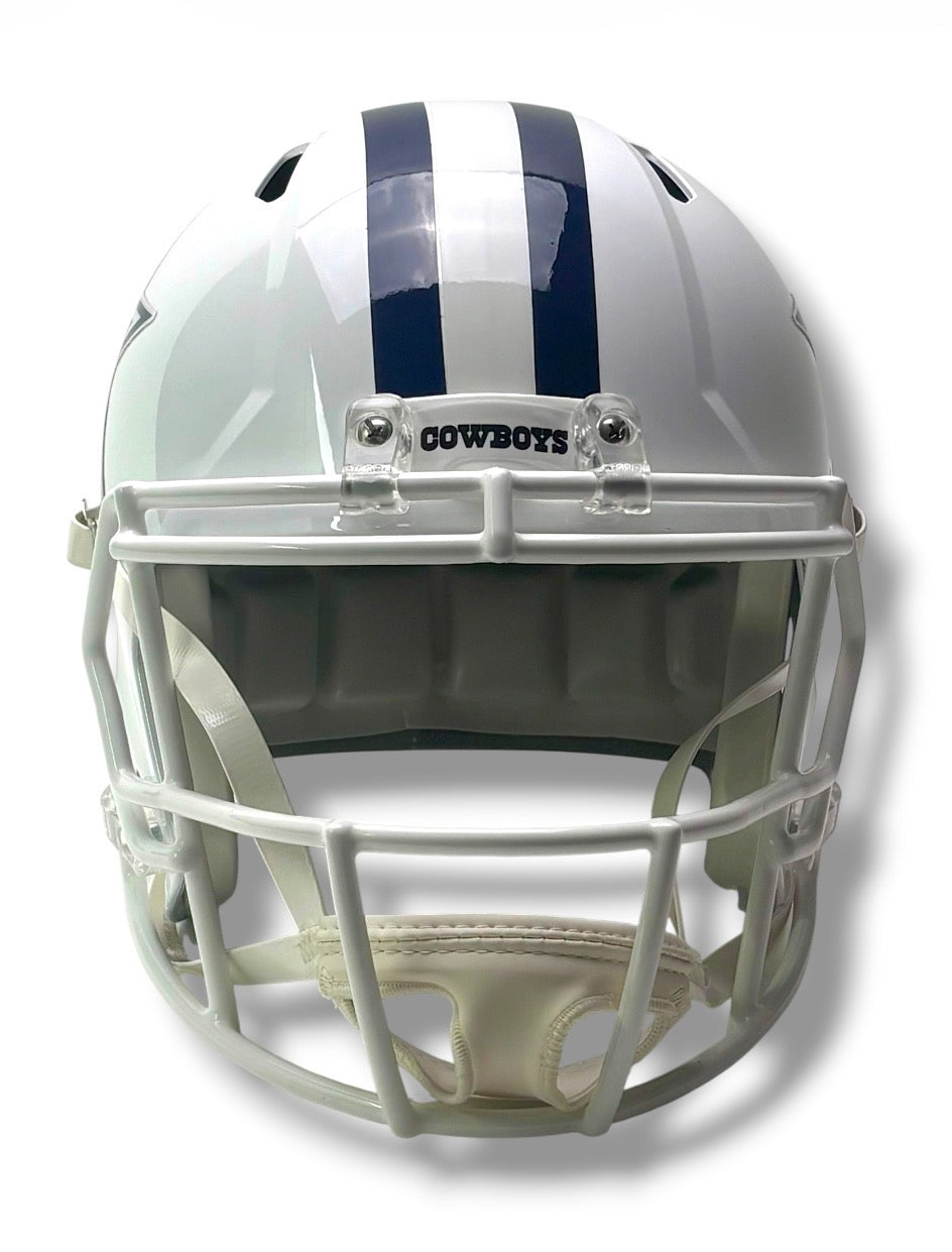 Dallas Cowboys White Speed Replica Football Helmet