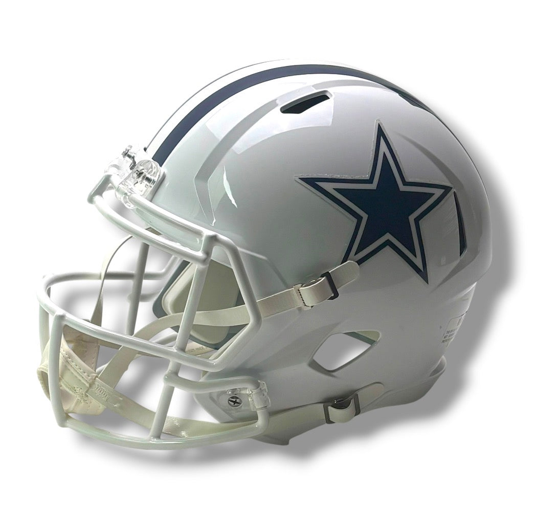 Dallas Cowboys White Speed Replica Football Helmet