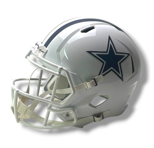 Dallas Cowboys White Speed Replica Football Helmet